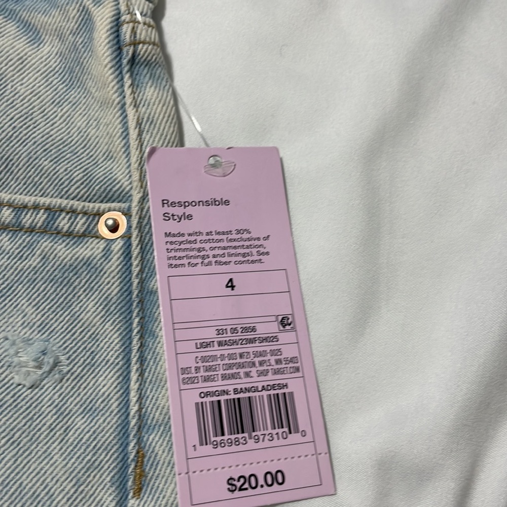 Target wild fable super high l-rise cutoff jean shorts - Picture 2 of 4